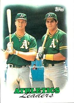 Amazon.com: 1988 Topps #759 Mark McGwire Jose Canseco TL UER two