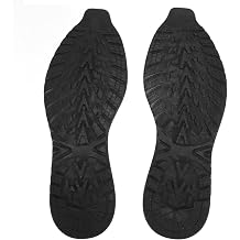 1 Pair Shoe Bottom Full Sole Repair, Cuttable Elasticity Anti Slip Rubber Shoe Replacement Rubber DIY Repair Shoes Outsoles for Sneaker Black