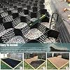 AMNOOL Geocell Ground Grid Geo Grid Driveway Stabilization Geocells Cellular Confinement System 2 Thick Gravel Retainer Grid for Sheds, Pathway, Parking and Patios