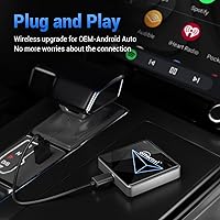 Vista 4 de OTTOCAST A2Air Pro Android Auto Wireless Adapter, Auto-Reconnect, Convert Wired AndroidAuto to Wireless, Plug & Play, Low-Latency Dongle for Android