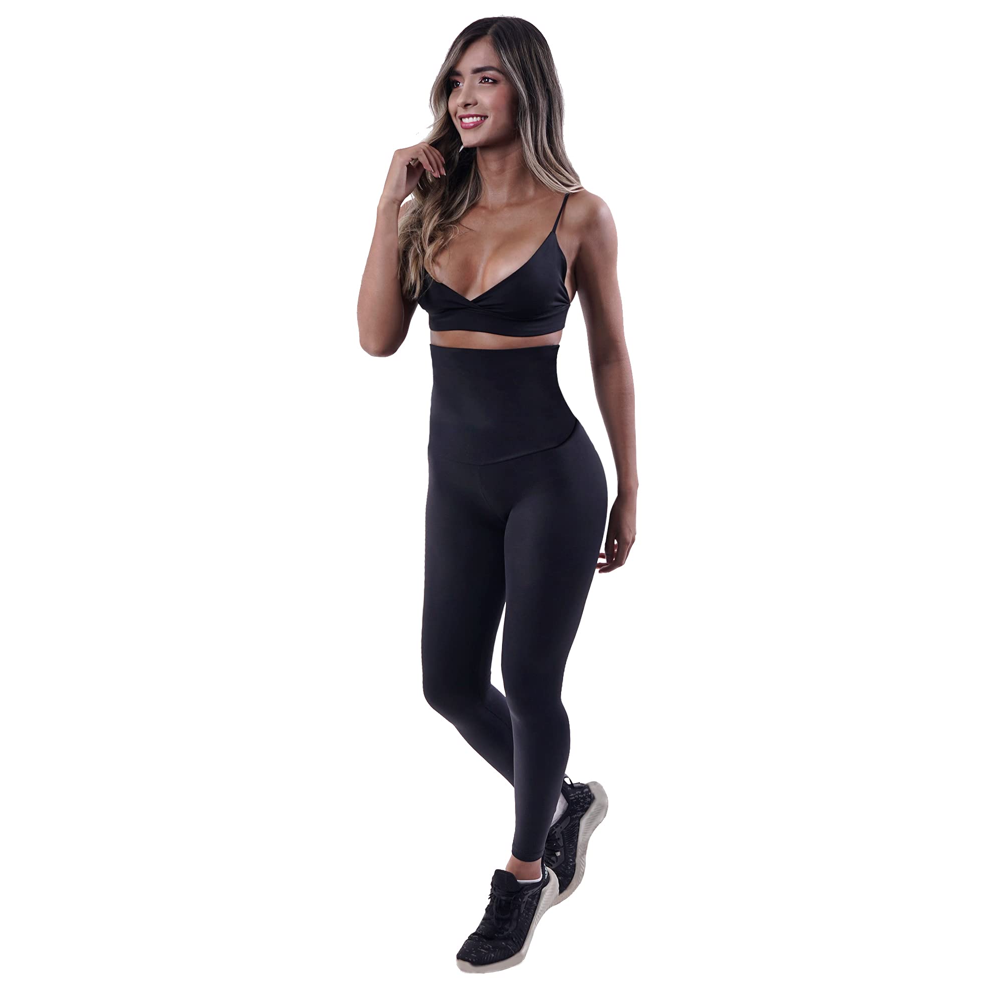 High Waisted Leggings - Compression Slimming Leggings for Women - Firm Control - Made in Colombia