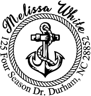 Ship Nautical Sailor Anchor Return Address Stamp Wedding Christmas Gift Monogram Stamper
