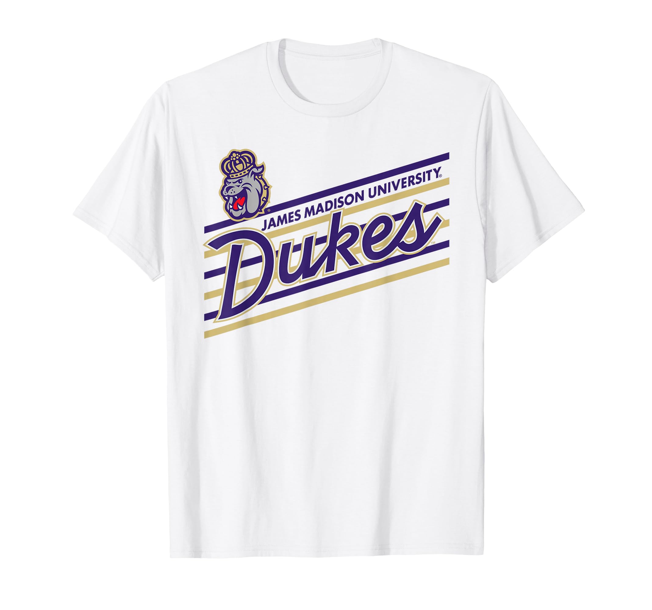 James Madison Dukes Retro Performer White T-Shirt