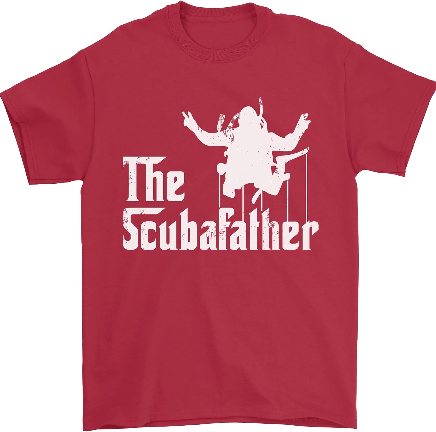 T-shirt Humour Plongée 'The Scuba Father' - Coton Gildan Loose Fit - Homme - Neuf Sur Commande