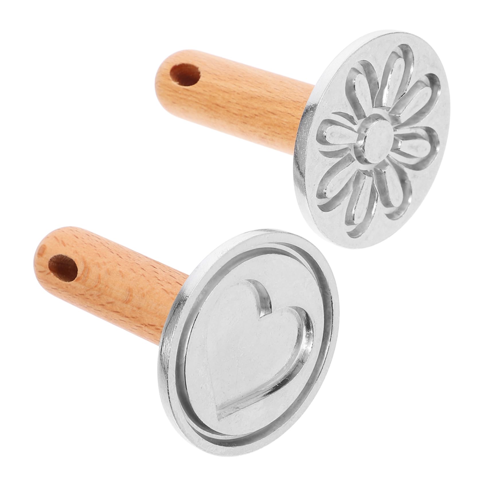 Amosfun 10 Piezas molde de galletas molde galletas molde de corazón molde para galletas de diseño molde para galletas y pasteles biscotes bizcocho de galletas molde dulce de madera