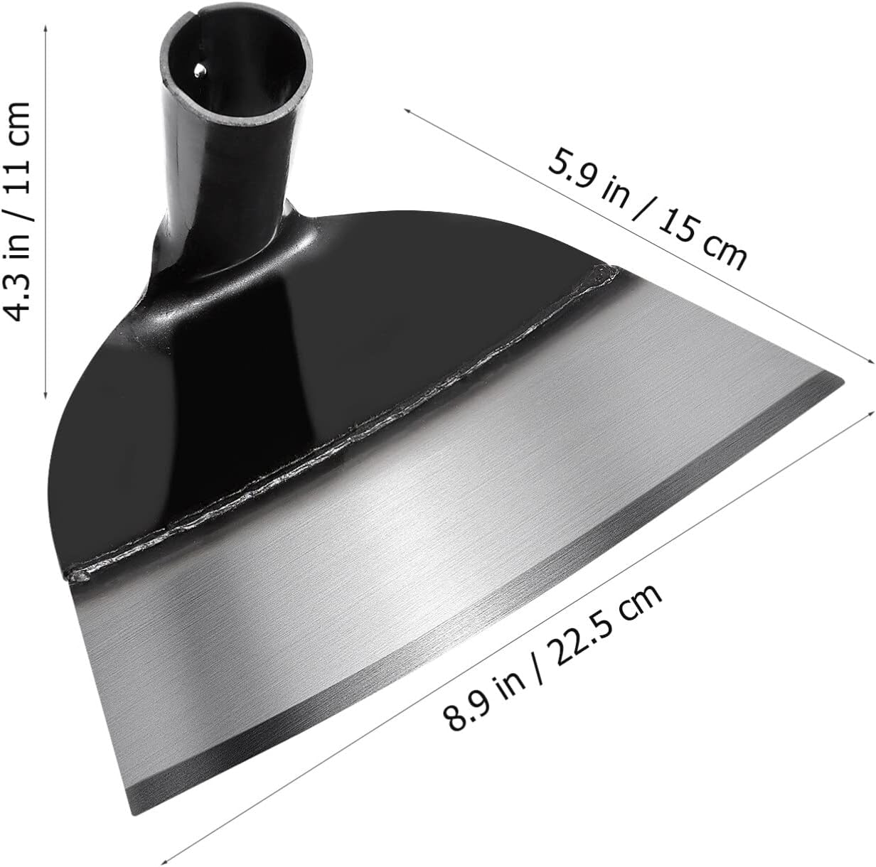 balacoo Hand Hoe Replacement Handheld Hoe Gardening Tool Round Eye Hoe for Digging Weeding Planting Leveling Soil Grass Garden Hole Tool 23.5cm