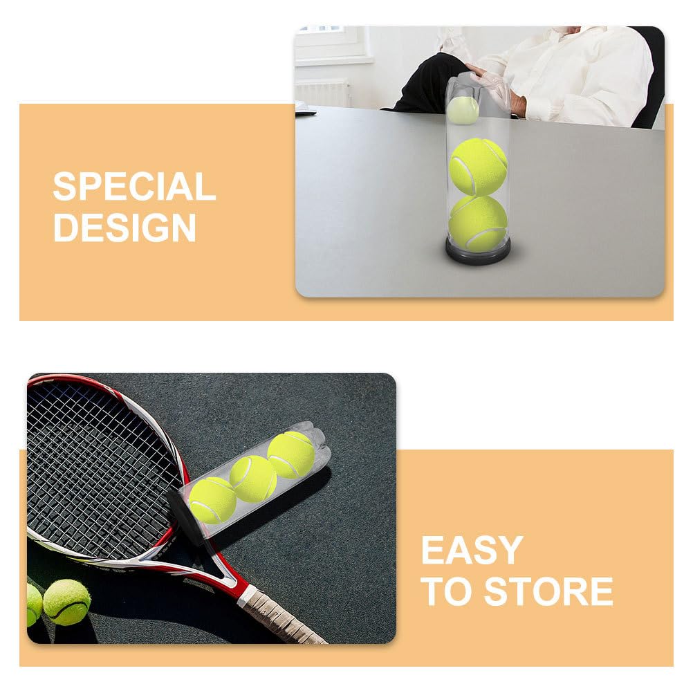Anneome Tennisbälle Aufbewahrung Flasche Transparent Wiederverwendbarer Kleiner Bällehalter 21X7.70X7.70Cm Praktischer Tennisball Behälter Für Sport Und Freizeit