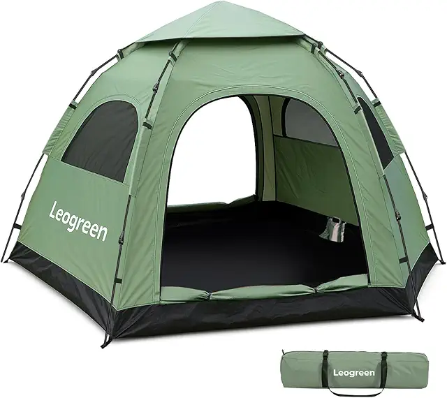 Grande Tente de Camping Pop-up Leogreen 3-4 Personnes Imperméable