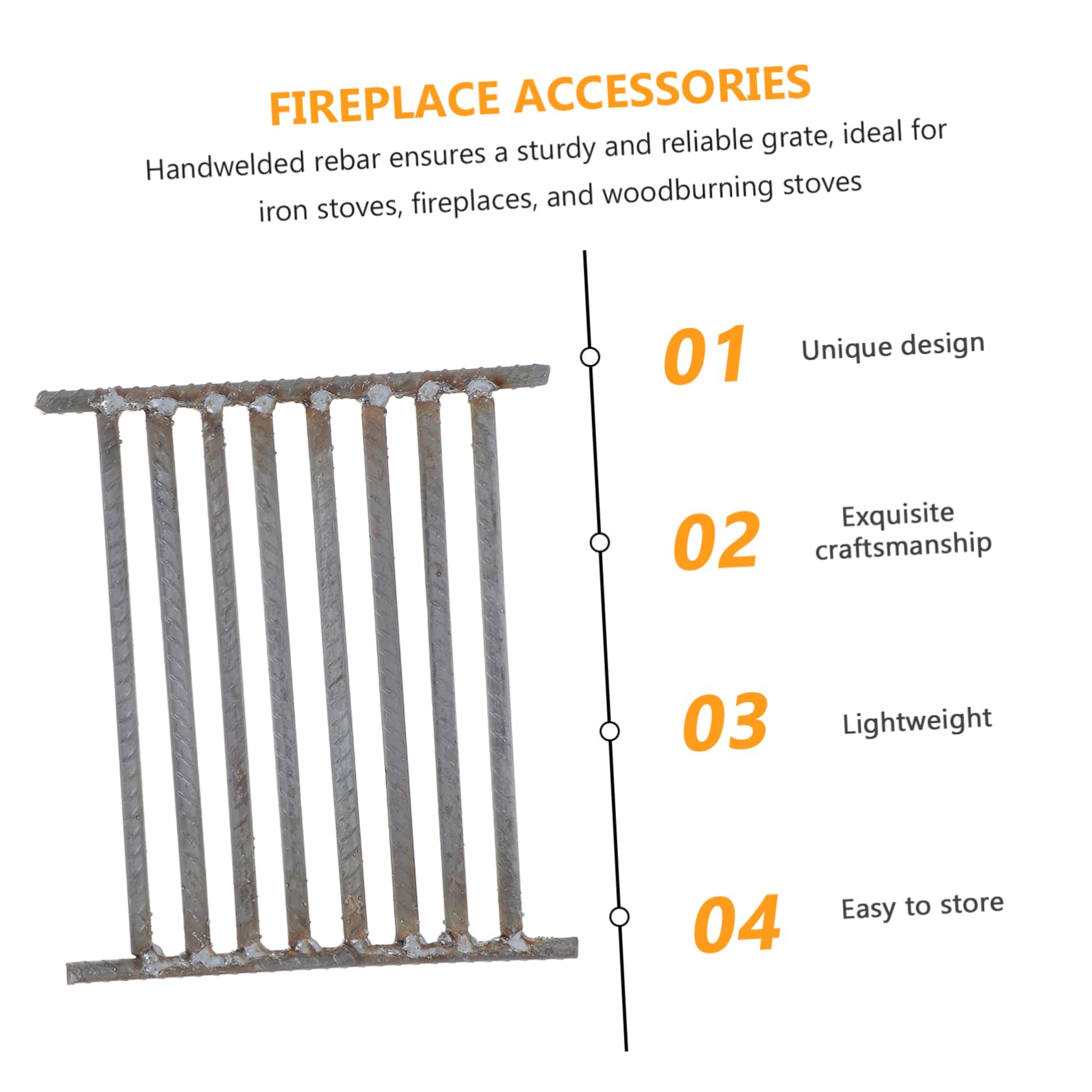 Grillmatte, Outdoor Camping Grill Kamin Grillrost Grau 24,5x22x1 cm