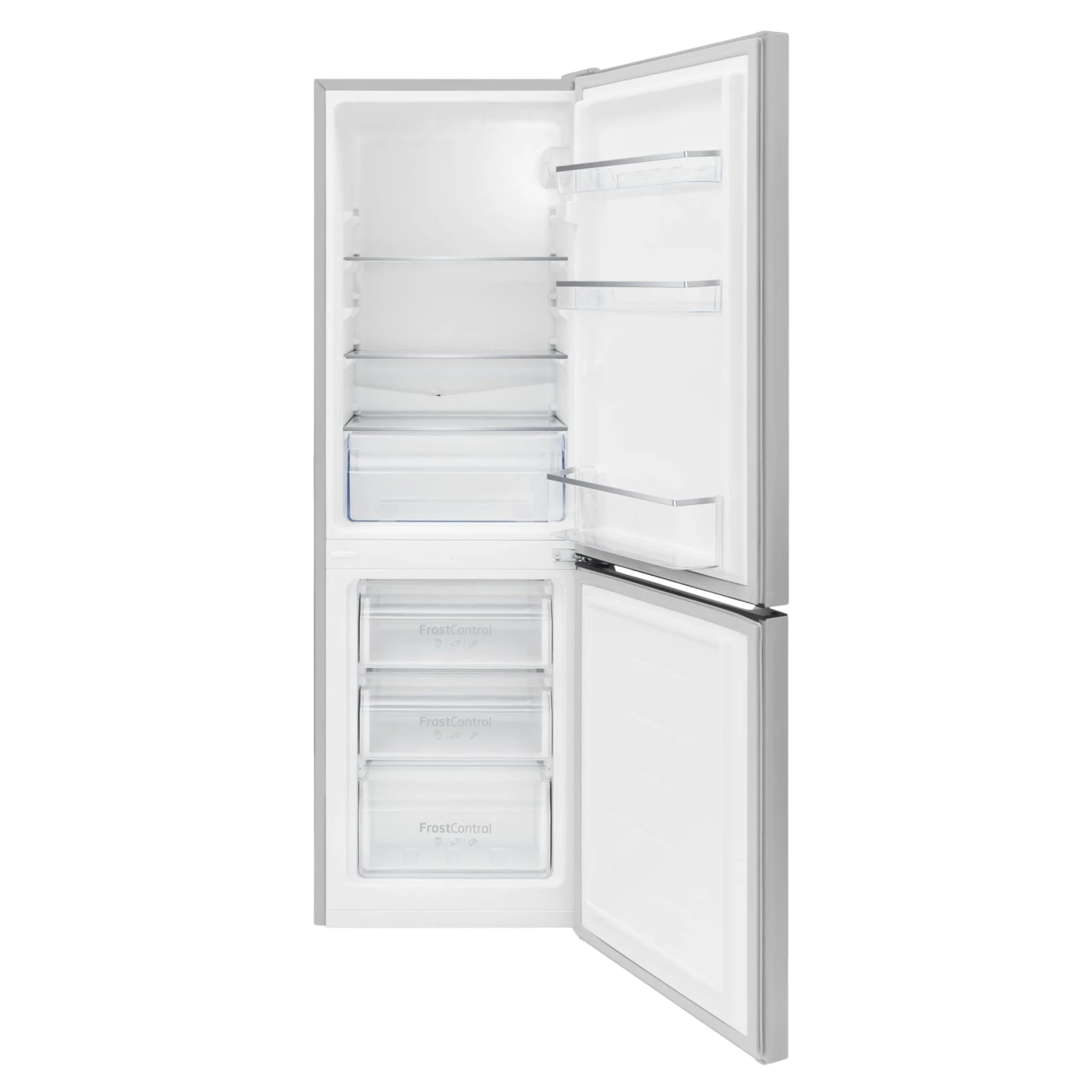 Amica Kühl-Gefrierkombination 157 L 144x47,4x49,5 cm KGCL 384 159 E | 109 L Kühlteil, 48 L Gefrierteil, FrostControl, Superkühlfunktion, Supergefrierfunktion, LED Beleuchtung, FlexOn