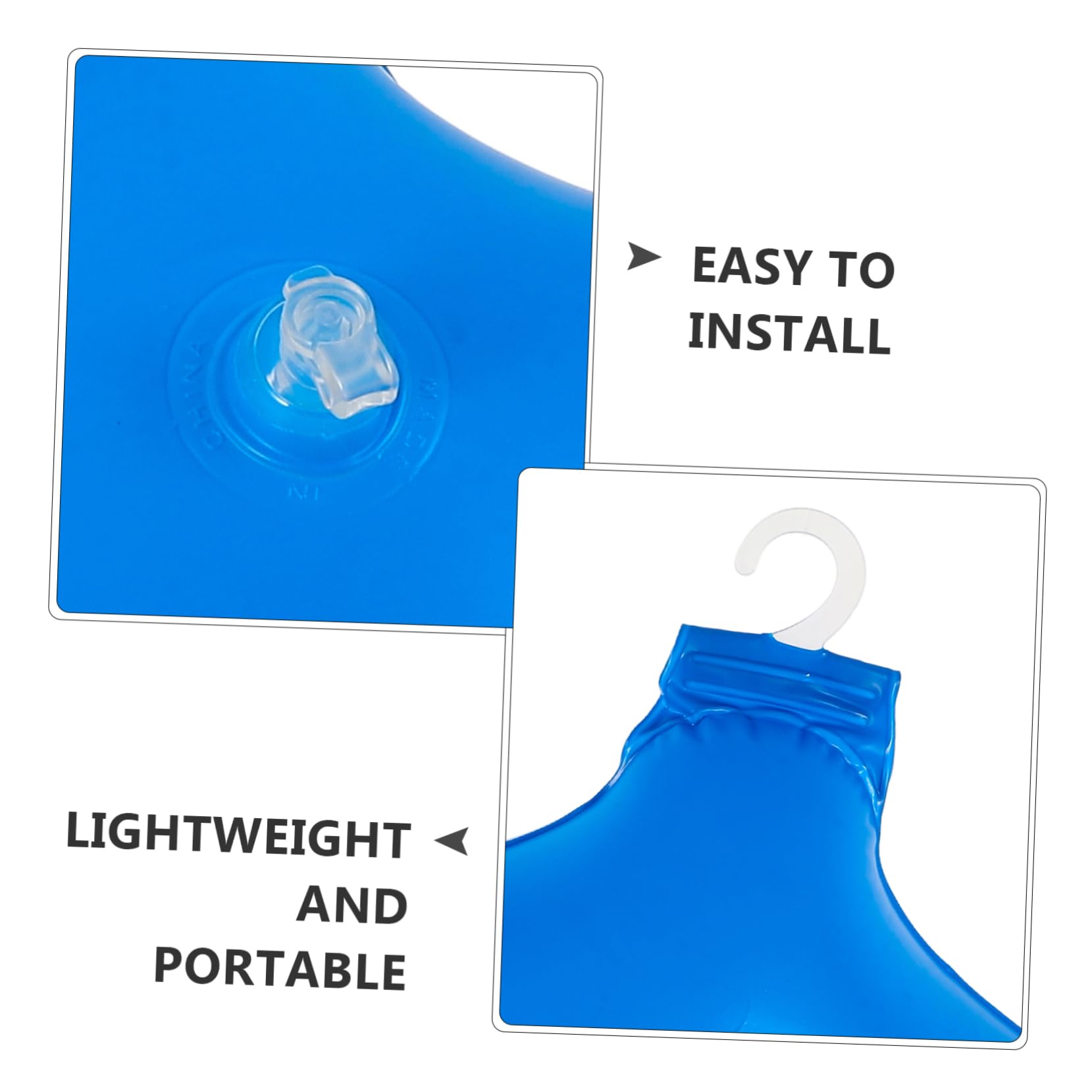 Hohopeti 3er-Set Wäschebügel Für Unterwegs Klemmbügel Für Den Außenbereich Aufblasbare Kleiderbügel Platzsparend Für Camping Und Zuhause 3 Stück X 3