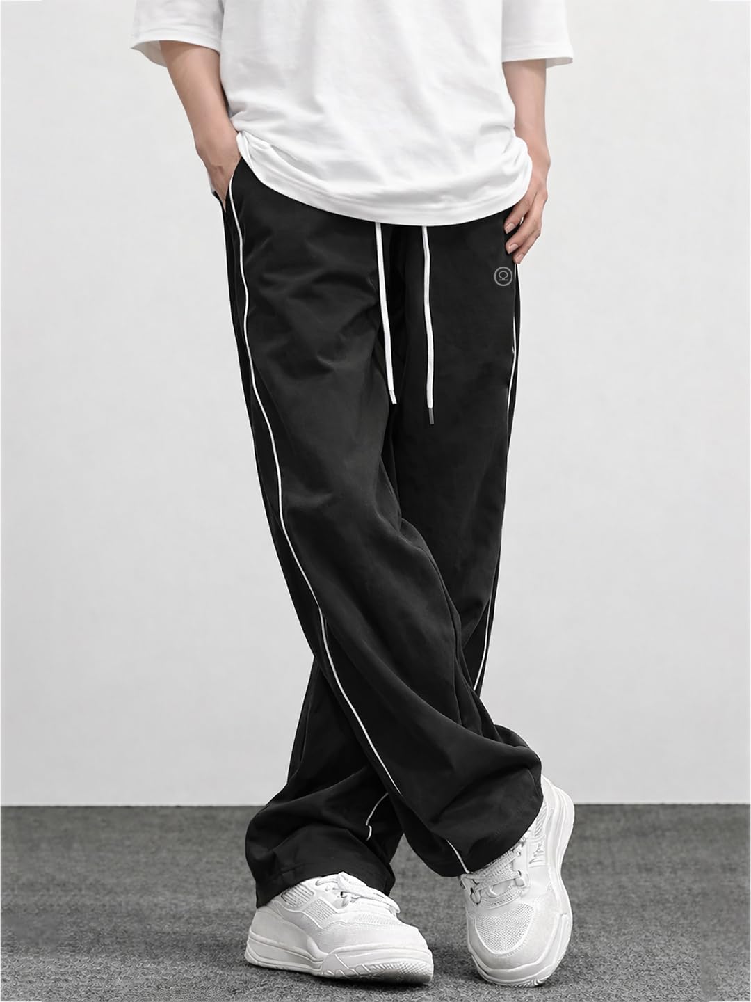 CHKOKKO Men’s Relaxed Track Pants for Gym Workout Running Casual Wear Sports Lower with Pockets Adjustable Drawstring Waist Lightweight Quick Dry Activewear Fitness 3 CHKOKKO Men’s Relaxed Track Pants for Gym Workout Running Casual Wear Sports Lower with Pockets Adjustable Drawstring Waist Lightweight Quick Dry Activewear Fitness - Image 3