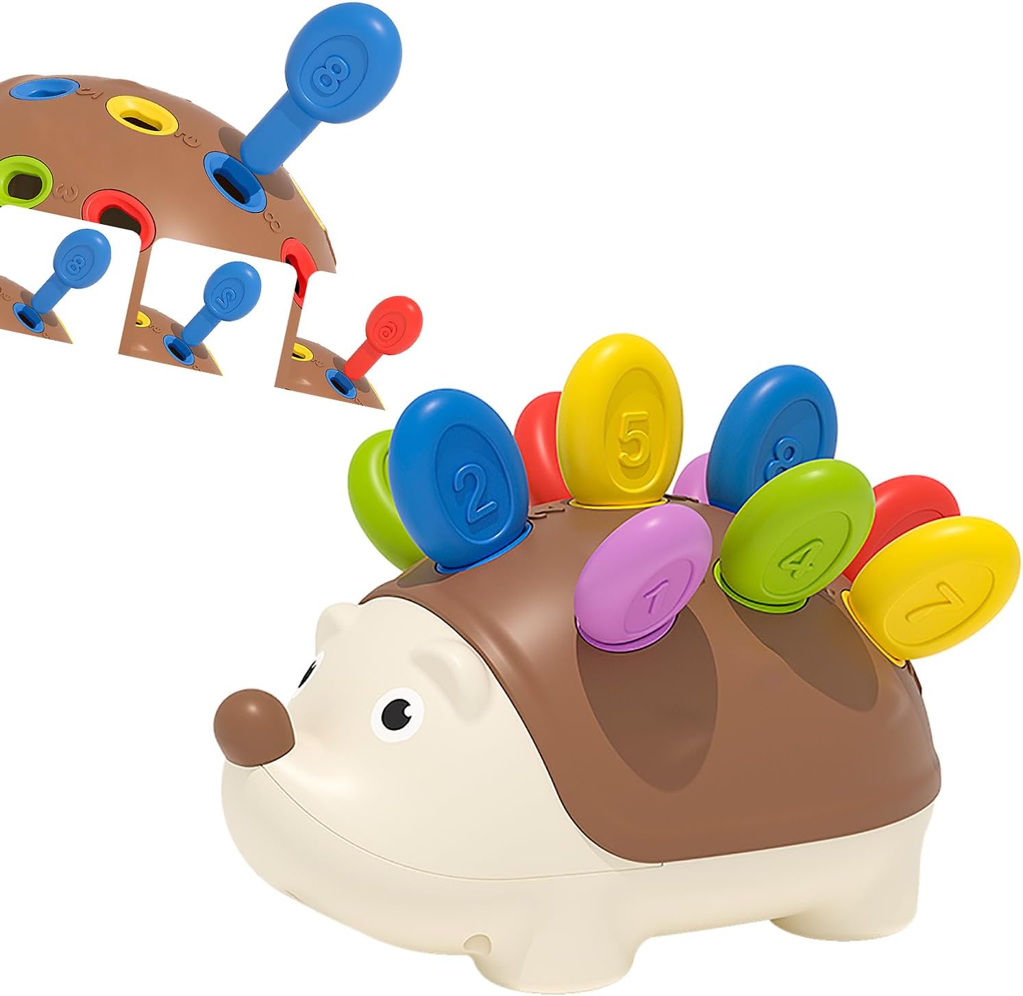 Hedgehog Toys – Toddler Learning Toys, Fine Motor and Sensory Toys for Kids Ages 18+ Months, Car Travel Toys, Children’s Birthday Gifts