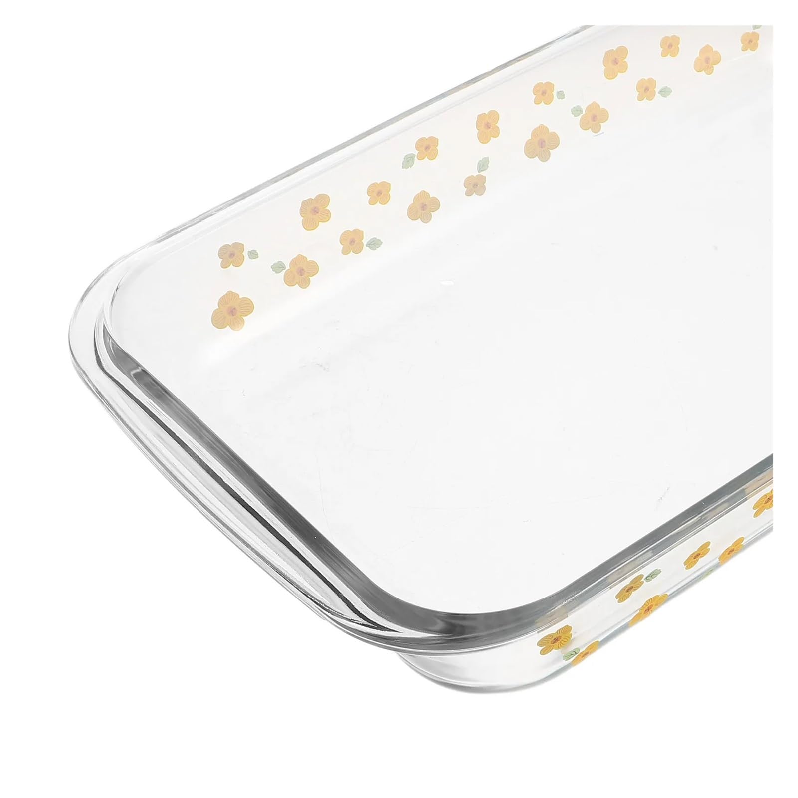 Pirofila in vetro 2.2L, rettangolare profonda per forno | Pirofila in vetro resistente al calore per microonde e forno, 34.50 x 20.50 x 5.00 cm
