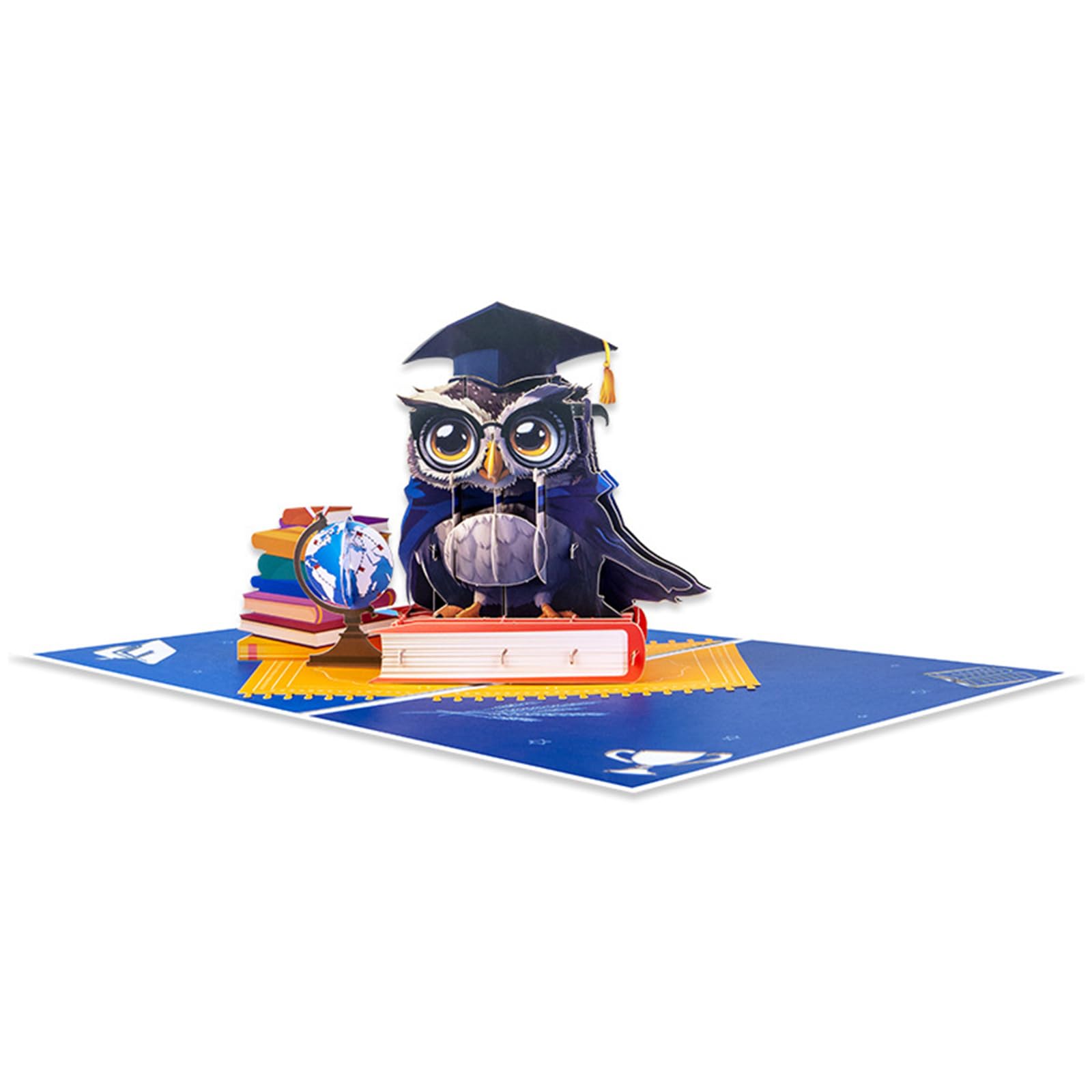ZWWAAZHF Celebrate Graduation with a 3D Owl Card Unique Congratulation Cards 3D Suitable for Academic Milestones Party
