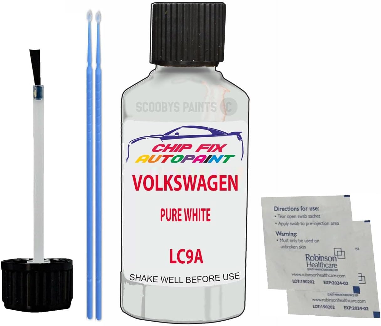 Touch Up Paint For Volkswagen/Vw Atlas Cross Sport Pure White Lc9A 2011-2022 30Ml Bottle Brush Scratch Stone Chip Repair Pen