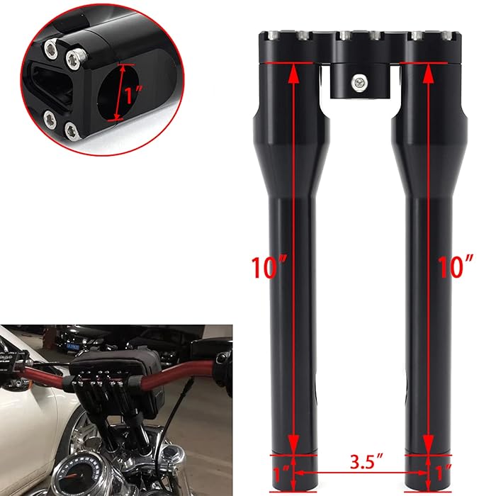 Buy TARAZON Handlebar Risers 1 inch Club Style Bar Riser for Harley