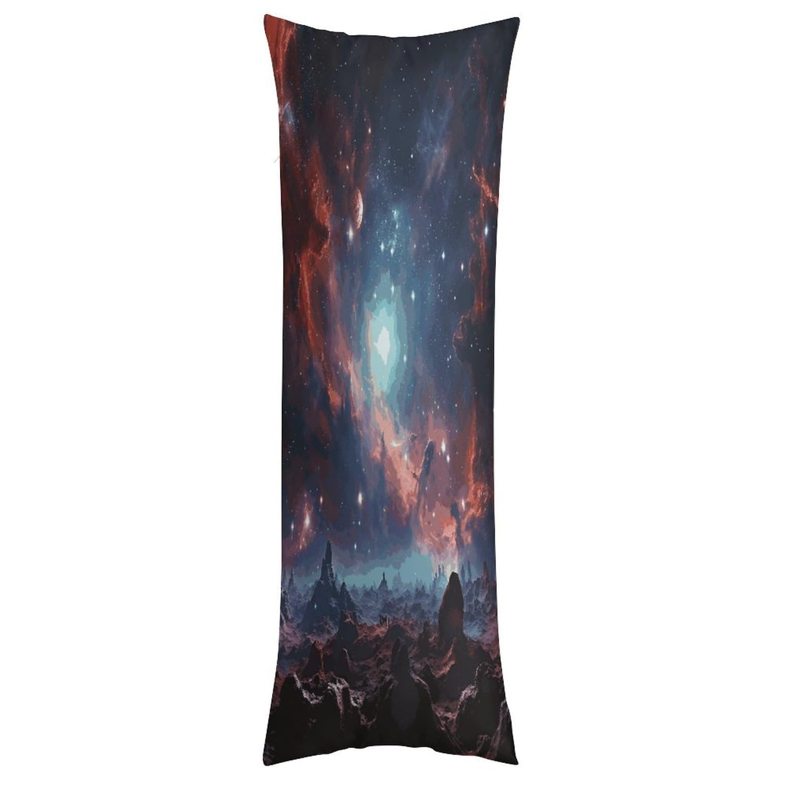 LDGSUPH Space with Cluster Pillow Cases Soft Pillowcase with Invisible Zipper Wrinkle Resistant Pillow Covers Breathable Removable Pillow Protector for Bed Sofa Car 20"x54"
