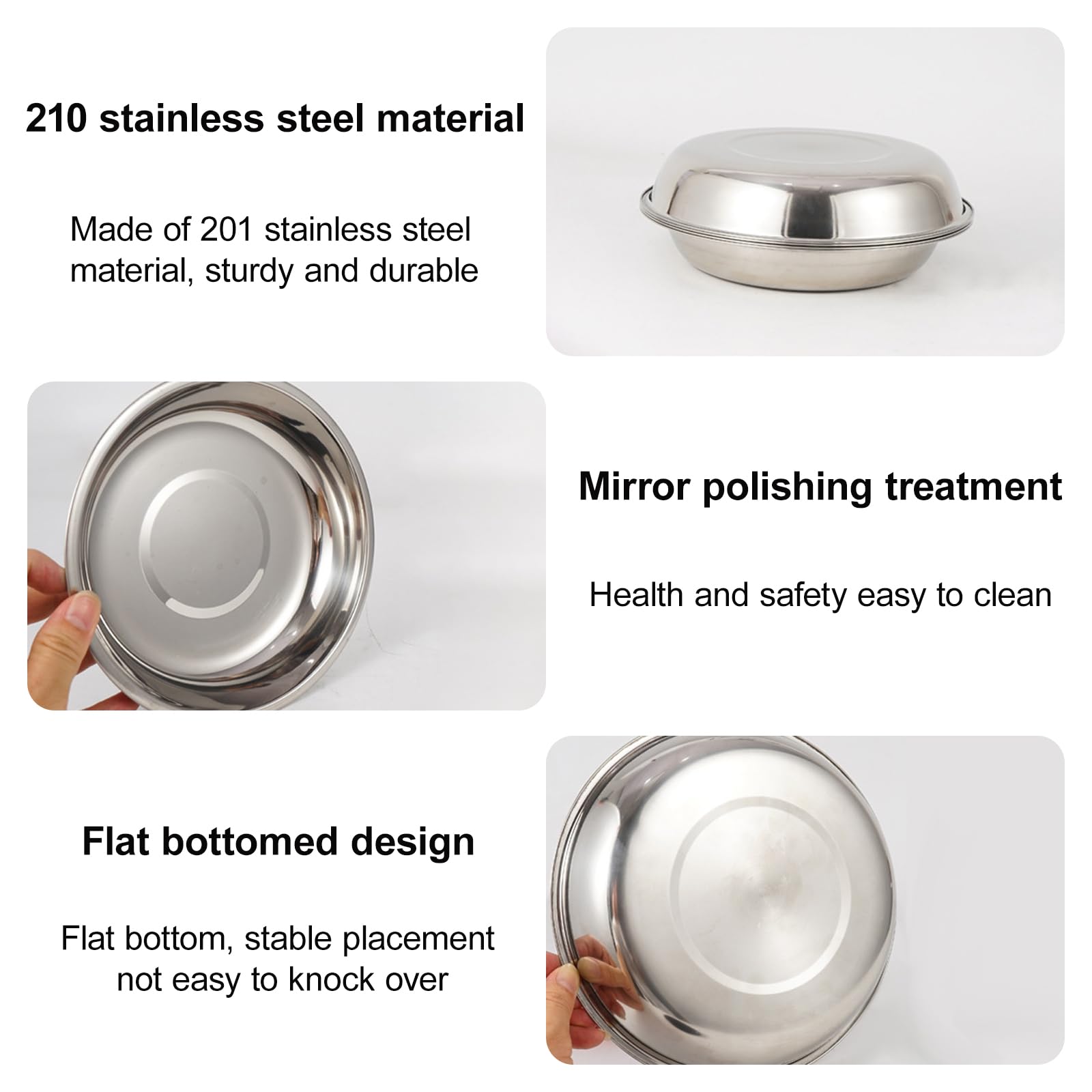22 pezzi di set da campeggio in acciaio inox, set di stoviglie, confezione famiglia con ciotole, piatti, ciotole e borsa per il trasporto portatile, confezione leggera perfetta per campeggio, picnic