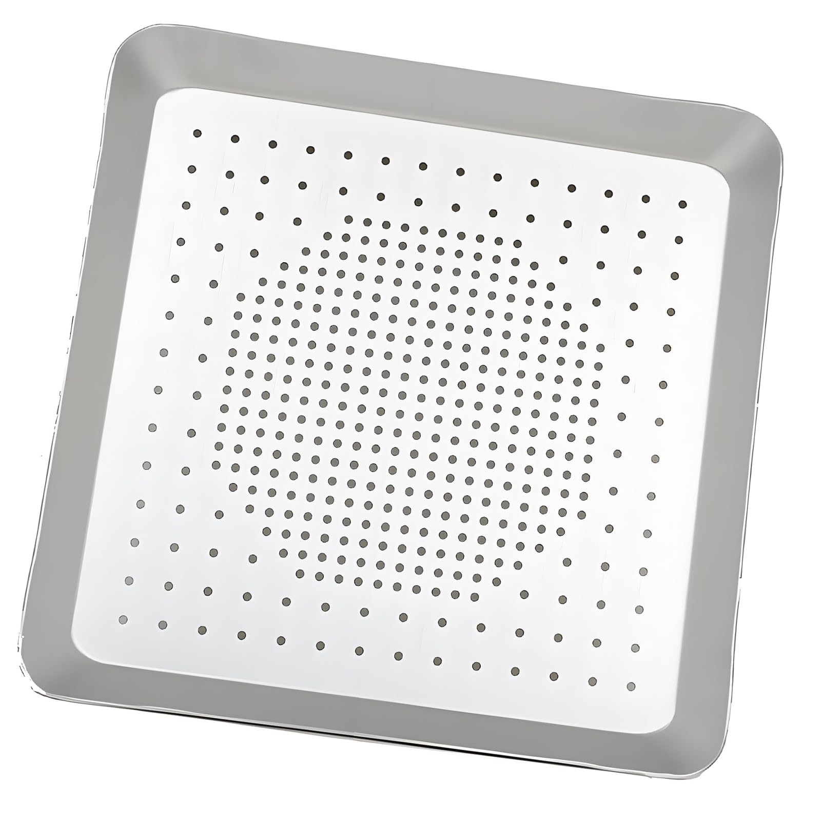 PANGBOER Nonstick Aluminum Alloy Pizza Pan Square Shape Baking Tray Perfect for Homemade Pizzas Breads and Pastries Aluminum Alloy Pizza Pan