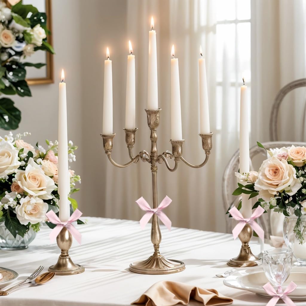 60pcs 1.7" Mini Pink Ribbon Bows Decor – Small DIY Satin Bows for Crafts, Little Bows for Gift Wrapping, Tiny Bow Stickers for Note Card Bow Baby Shower Cake and Candle Decorations - Image 4