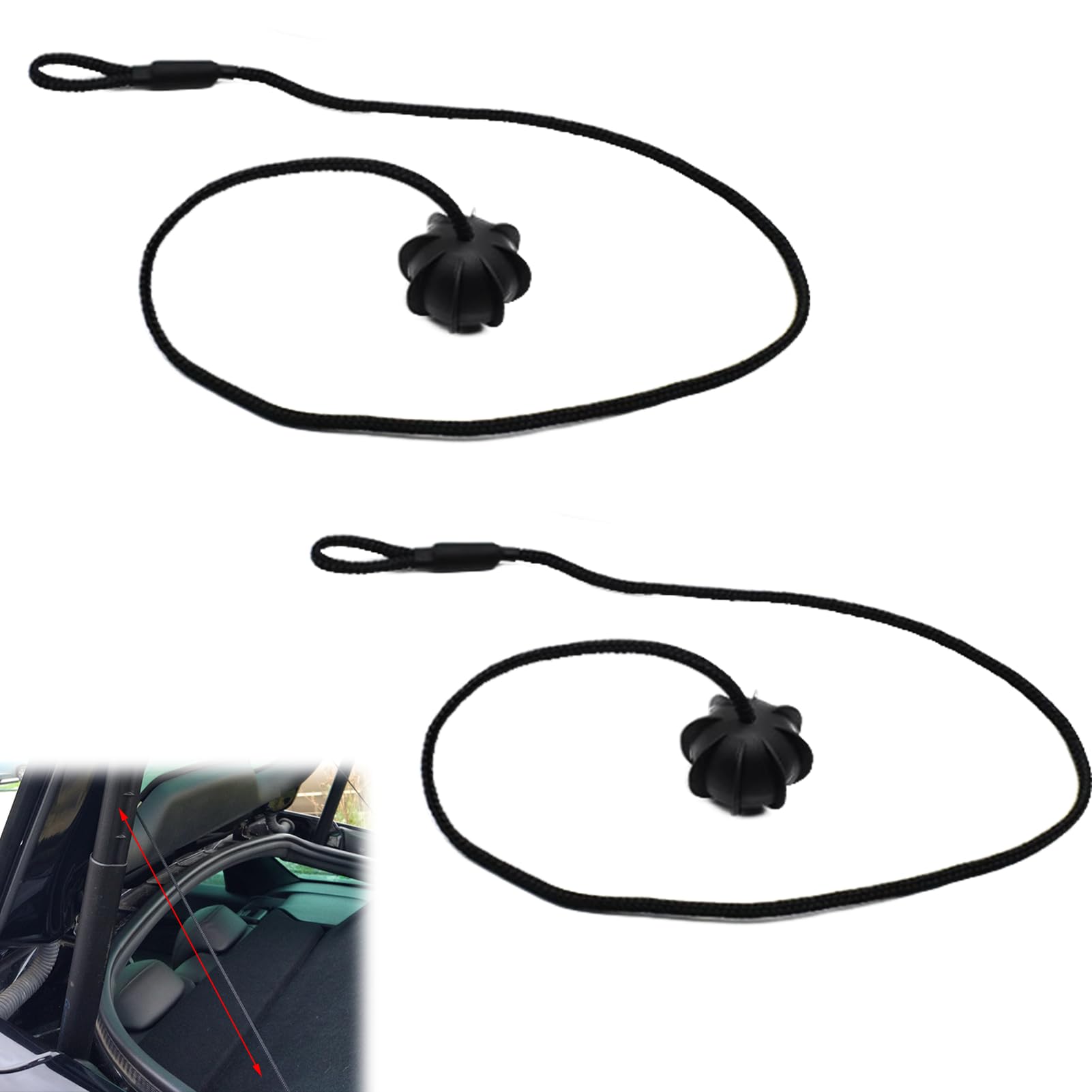 Corda Cappelliera Auto Posteriore - 2 Pezzi Con Clip Per Golf 6 5 4 MK5 6, Universale Per Vano Bagagli - Foto 3