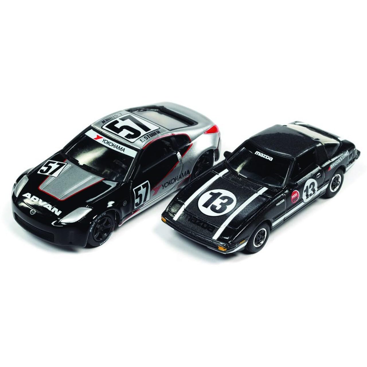 Johnny Lightning 1:64 2006 Car 350Z 1981 Mazda RX-7 2 Car Set
