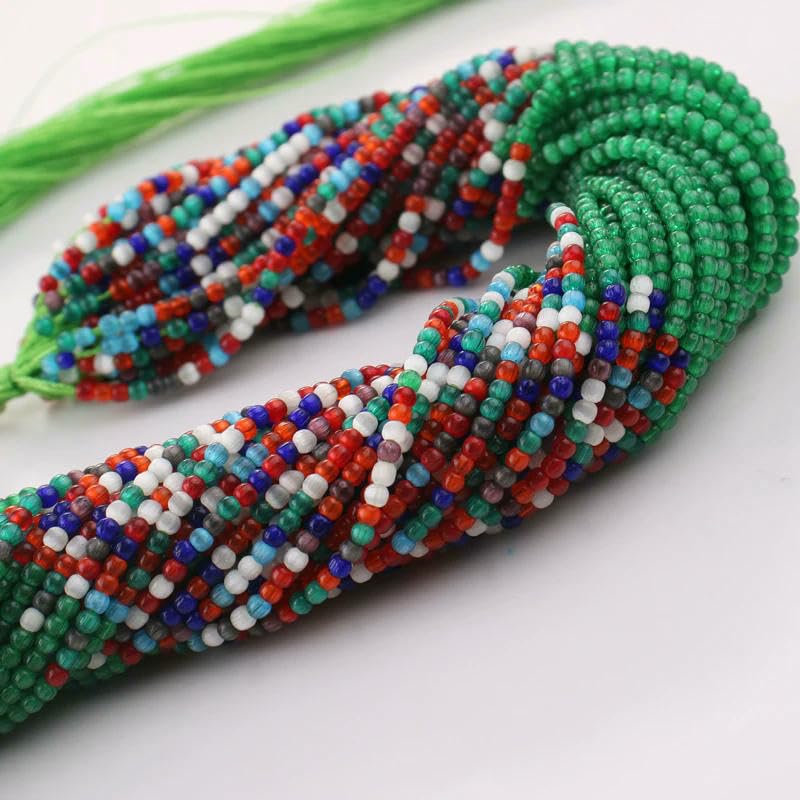 Venta al por mayor, 50 hebras/lote de cuentas redondas de cristal de ojo de gato de 2 mm, cuentas sueltas de vidrio verde para hacer joyas, pulseras y collares (4 unidades, verde claro, altura 2 mm)