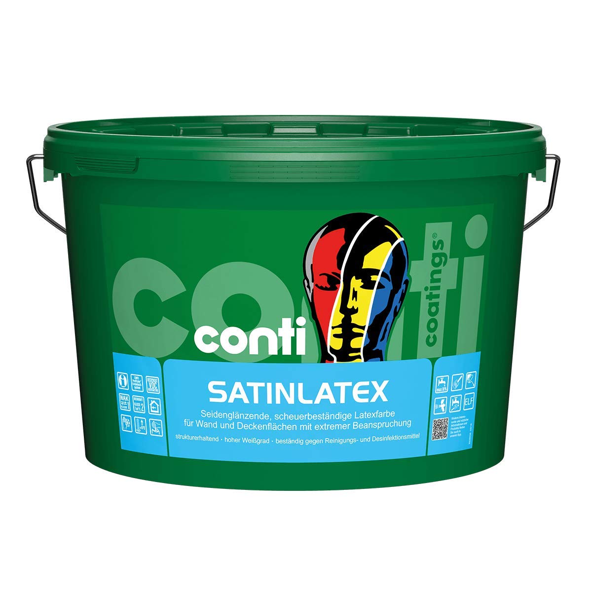 Conti SatinLatex 5 Liter altweiß