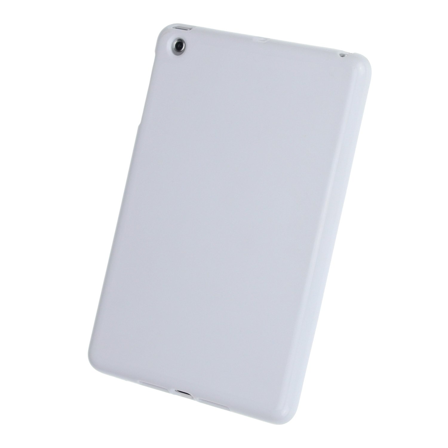 doupi SolidFit PureColor TPU Case for iPad Mini 1 2 3 with Retina Display Solid Color Matte Silicone Case Bumper Cover White