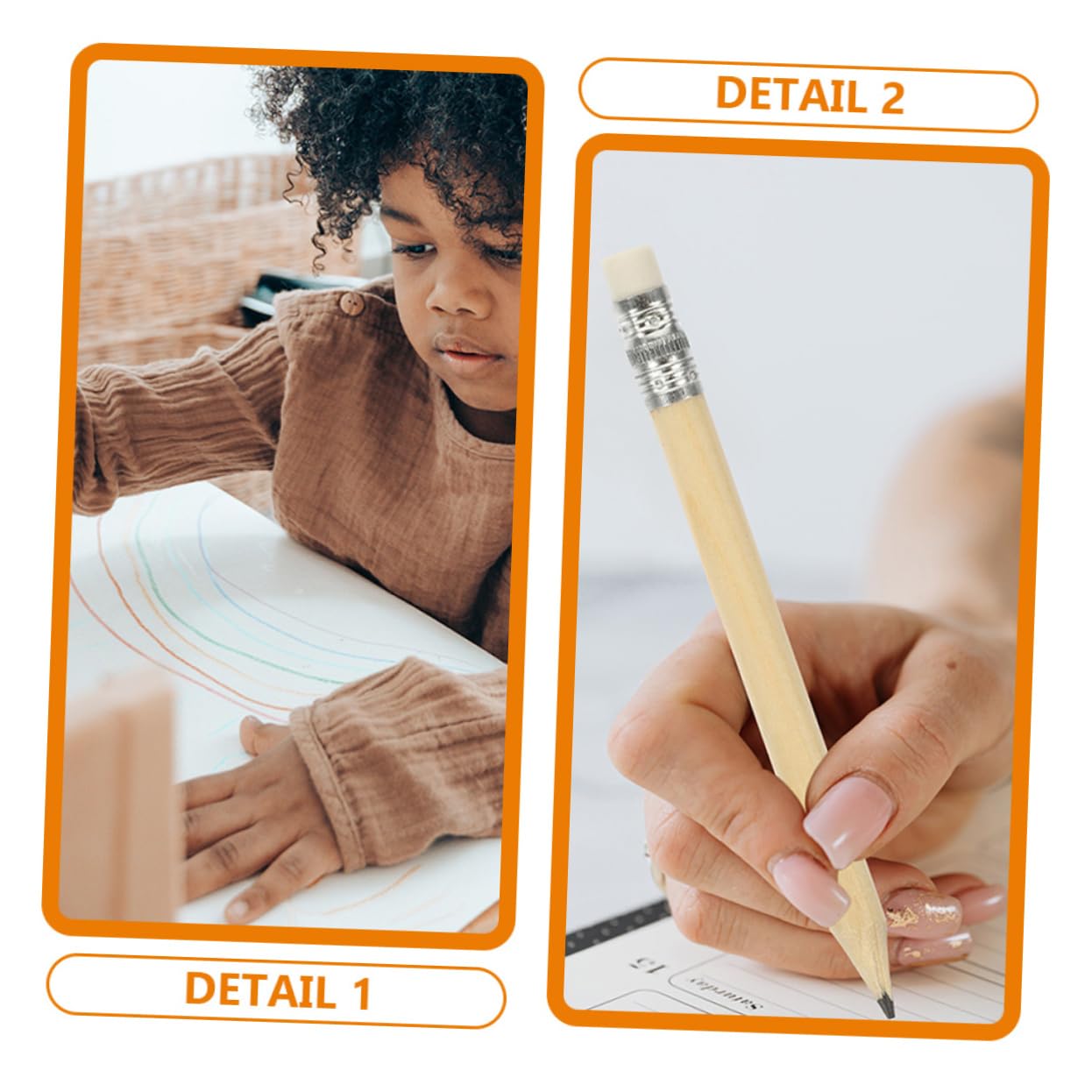 SHINEOFI 3 Juegos Mini Lápiz Corto Lapices Dibujo Lapices De Dibujo Pencil Case Lápices De A Granel Lápices De Escritura Lápiz Borrable De Escritura De Madera 100 Uds * 3