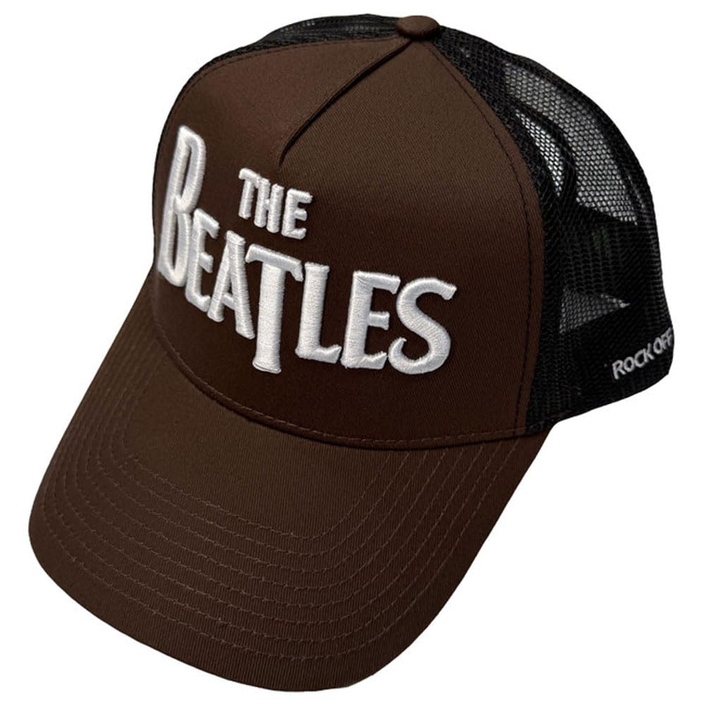 The Beatles Drop T Logo And Apple Trucker Cap Size One Size — B0H2N9LS4R - Les Beatles, Paul McCartney, John Lennon, RIngo Starr, George Harrison The Beatles Drop T Logo And Apple Trucker Cap Size One Size — B0H2N9LS4R