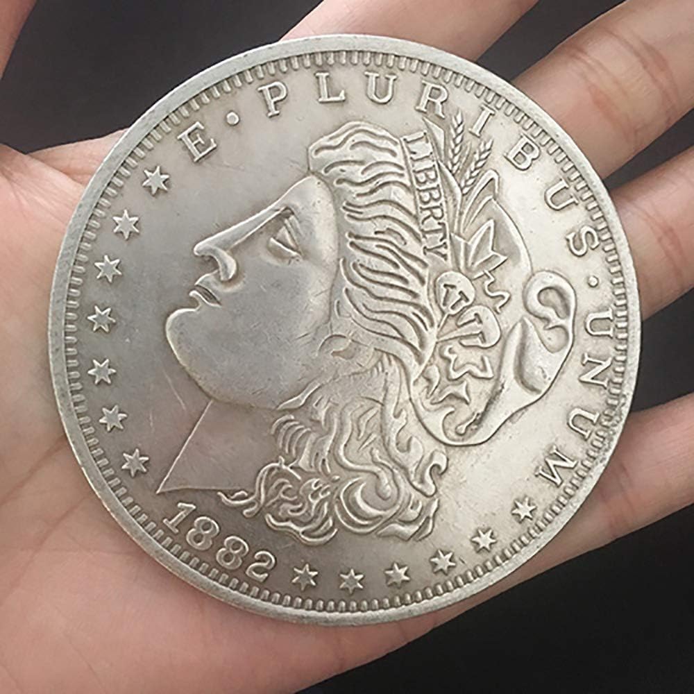 Jumbo Copper Morgan Dollar (7cm) Coins Magic Tricks Close Up Magic Stage Illusion Coins Gimmick Magician Accessories