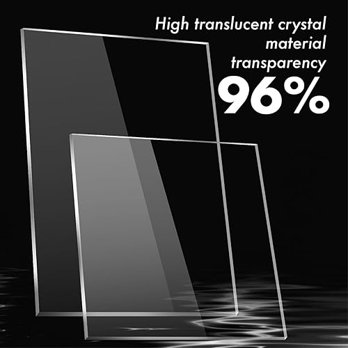 Miniatura 5 de Hoja de plexiglás de 12"x12", Hoja de acrílico transparente de 18 de pulgada de grosor 5PC, Hojas de plexiglás premium, Panel de plexiglás de vidrio