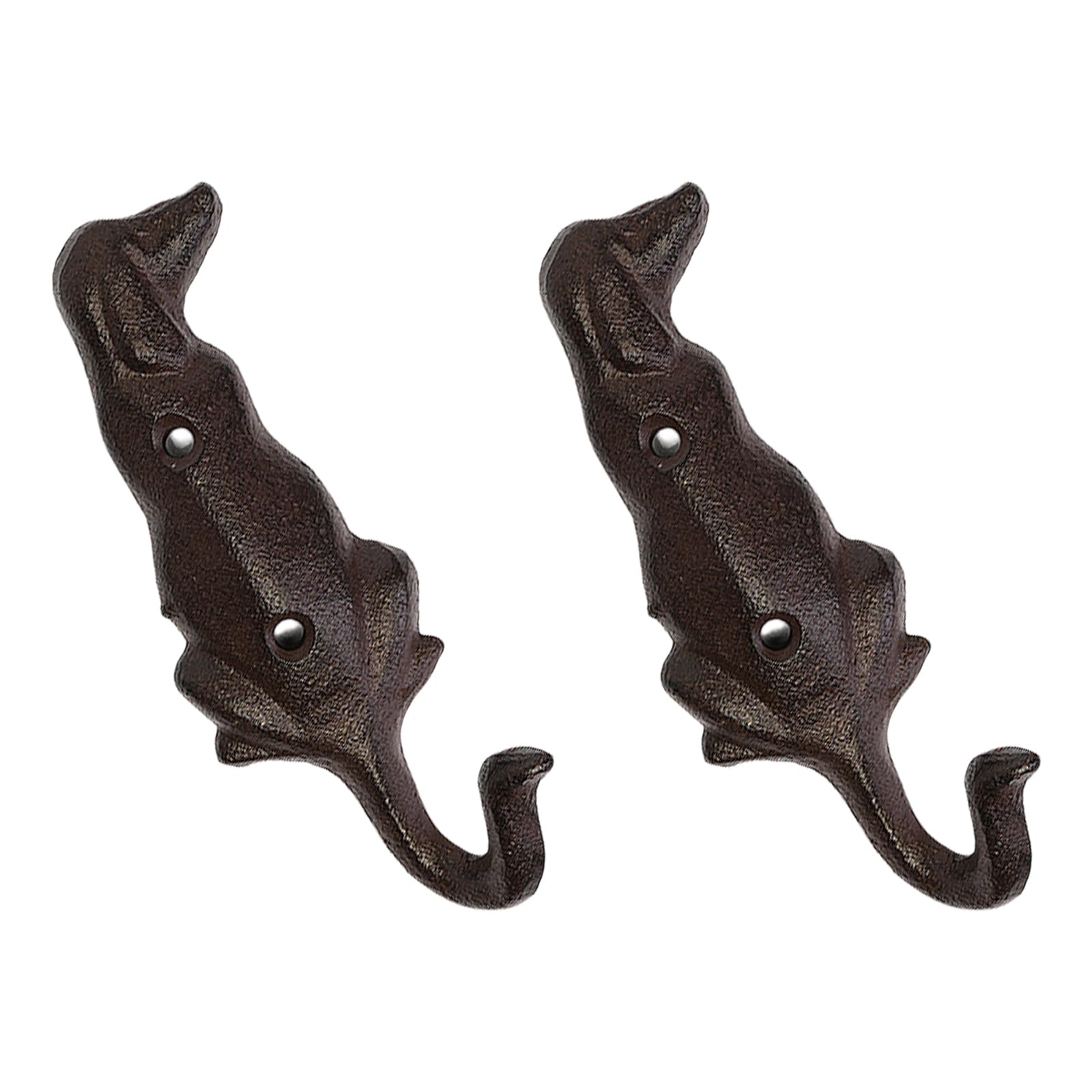 Kfwfuaee Rusty Dog Themed Hanger Heavy Duty Iron Dog Back View Hook Adds Character And Functionality To Any Room
