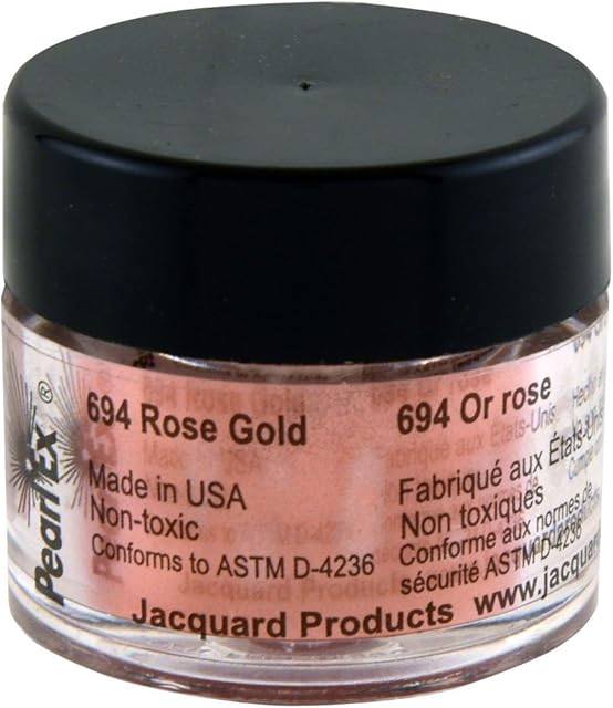 Jacquard Products Jacquard Pearl Ex Powdered Pigment 3G Rose Gold, Acrylic, Multicolour