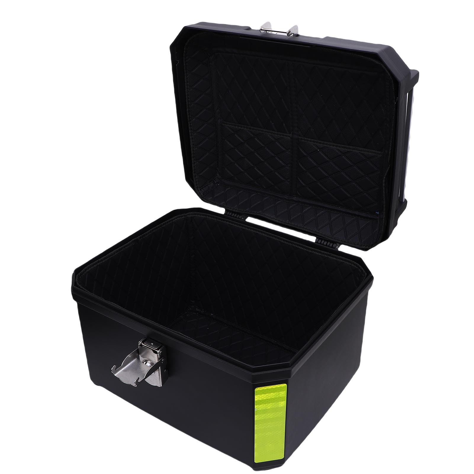 Boîte à Queue 47L avec Doublure en Cuir Abs Top Case Noir pour Véhicules électriques Scooters