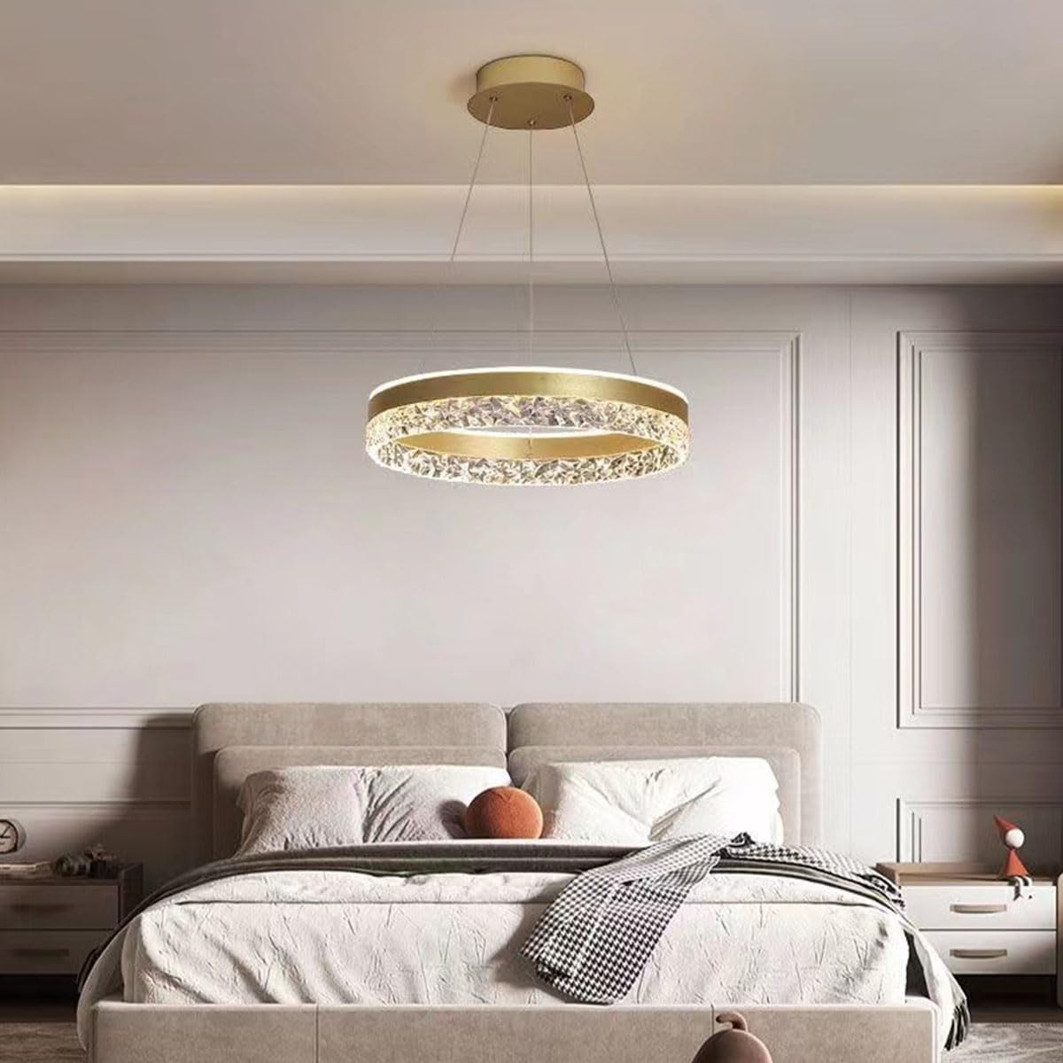 LED Chandelier New Modern High End Restaurant Pendant Lamp Ring - View #7