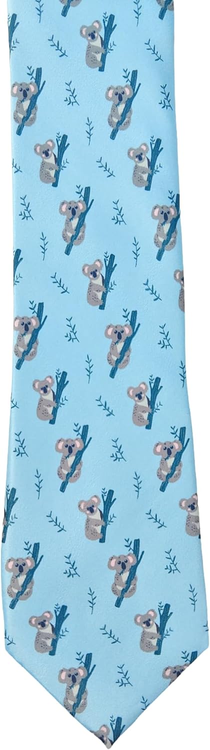 Maker V Australia Necktie - Australia Ties - Koala Tie - Men's Koalas ties- Zookeeper Neckties - Kangaroo
