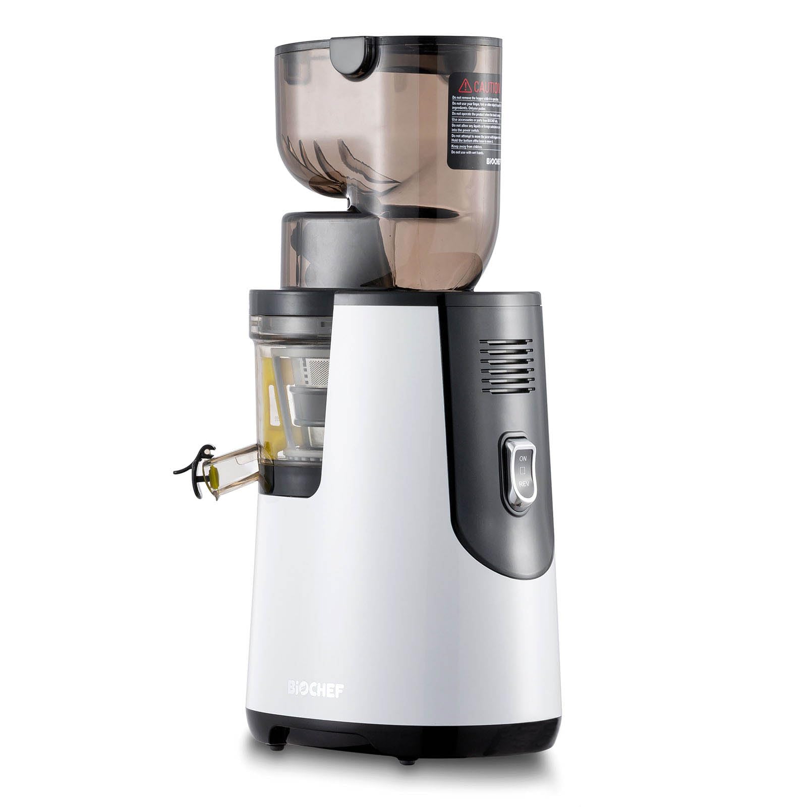 BioChef Atlas Whole Slow Juicer Extracteur de Jus - Blanc