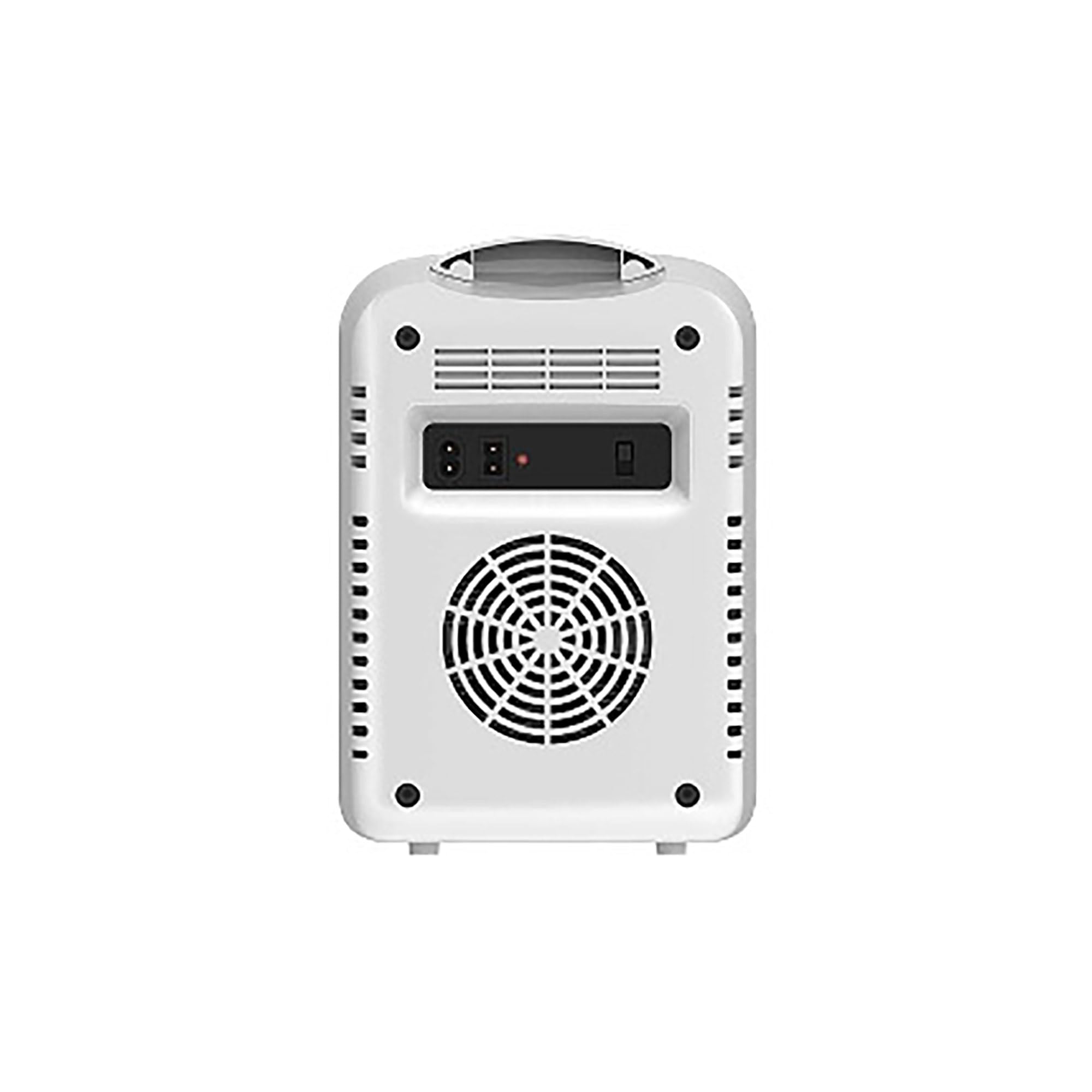 Frigidaire Mini glacière personnelle blanche pour réfrigérateur, porte transparente, capacité de 3,8 l pour six canettes, comprend des prises pour prise domestique et un chargeur CC – 25 cm P x 18 cm
