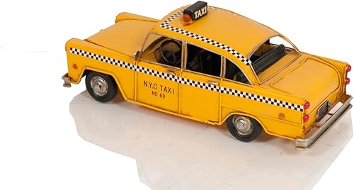 Miniatura 8 de Old Modern Handicrafts Modelo de taxi clásico de la ciudad de Nueva York de la lata hecha a mano