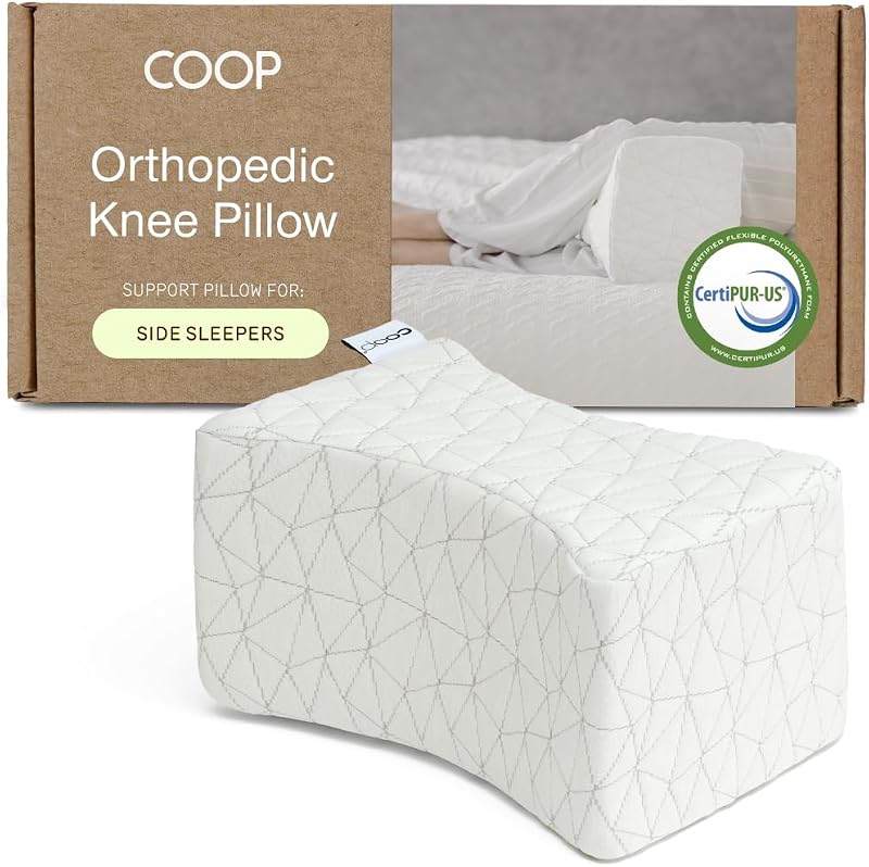 Leg Support & Knee Pillow for Side Sleeper, Adjustable Soft Orthopedic Leg Pillow for Sleeping, Pregnancy, Sciatica, Back, Hip and Joint Support with Washable Cover