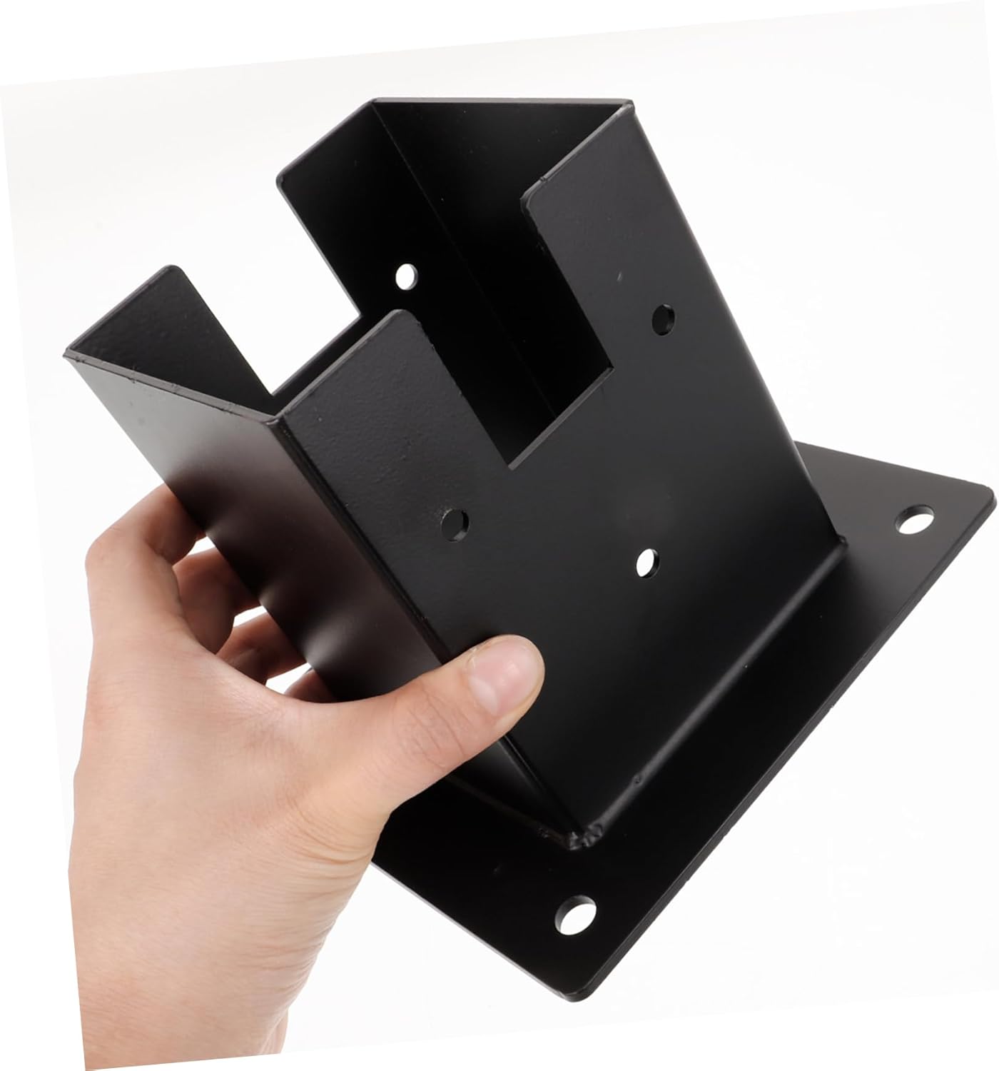 MERRYHAPY 1set Mailbox Post Base Protector Post Base Bracket for Deck Railing and Mailbox Installation High Strength Design for Use for Easy Setup