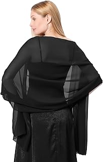 Fashionable chiffon shawl, evening dress scarf, formal bride shawl woman - Buy now