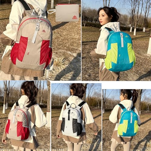Mochila plegable impermeable ligera 25L negra miniatura 6