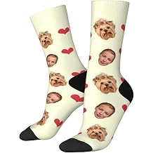 Custom Face Socks with Picture, Personalized Photo Socks Funny Custom Crew Socks, Personalized Gifts