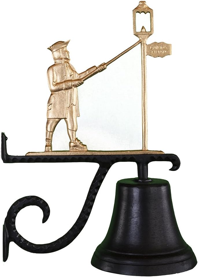 Montague Metal Products 7.75″ Diameter Cast Bell with Ornament, Hanging Bell, Dinner Bell, Heavy Duty Cast Aluminum (Cardinal)