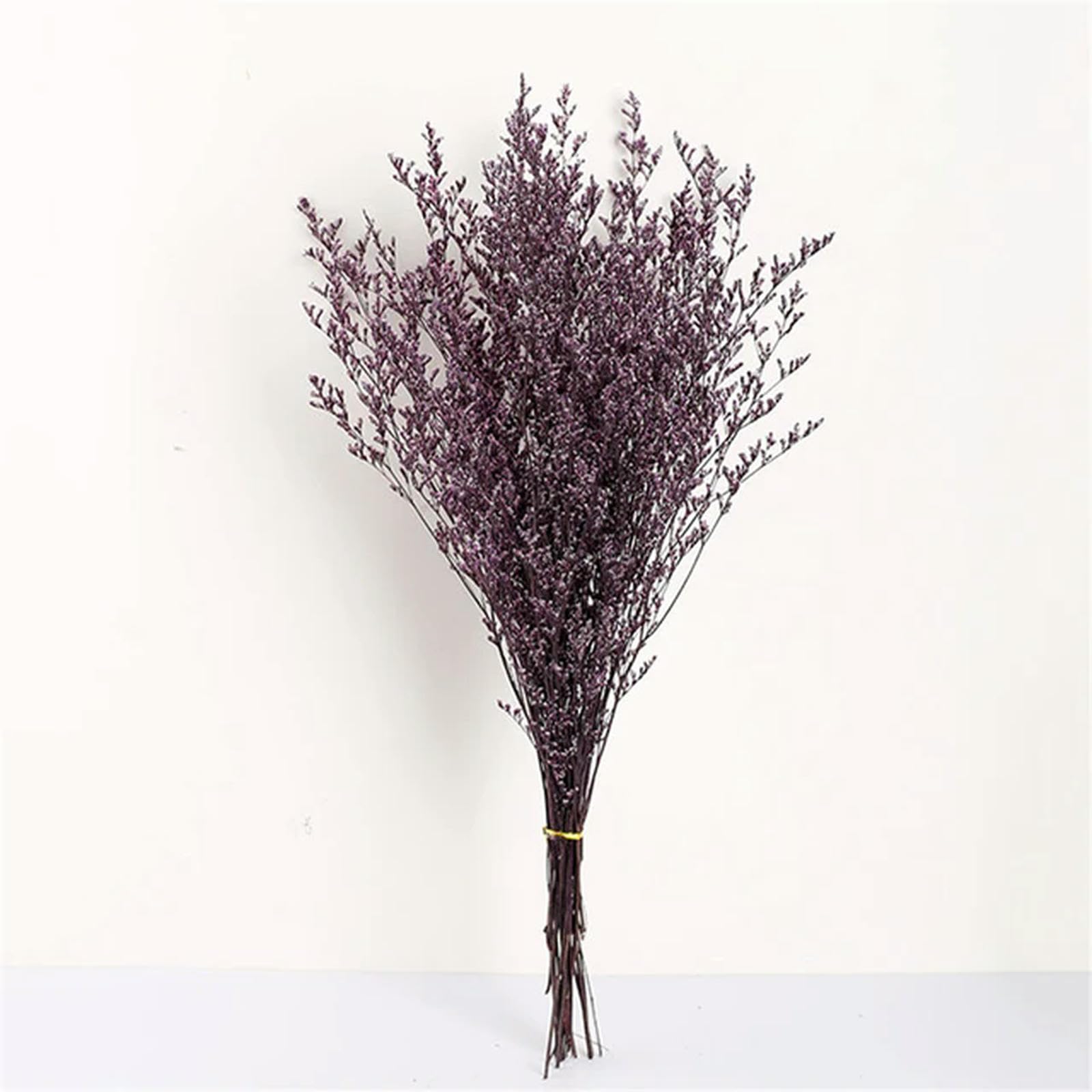 EboLD 50g Natural Preserved Limonium Flower Dried Lover Grass Flower Eternal Life Flowers Arrangement For Home Wedding Decoration-purple-50g