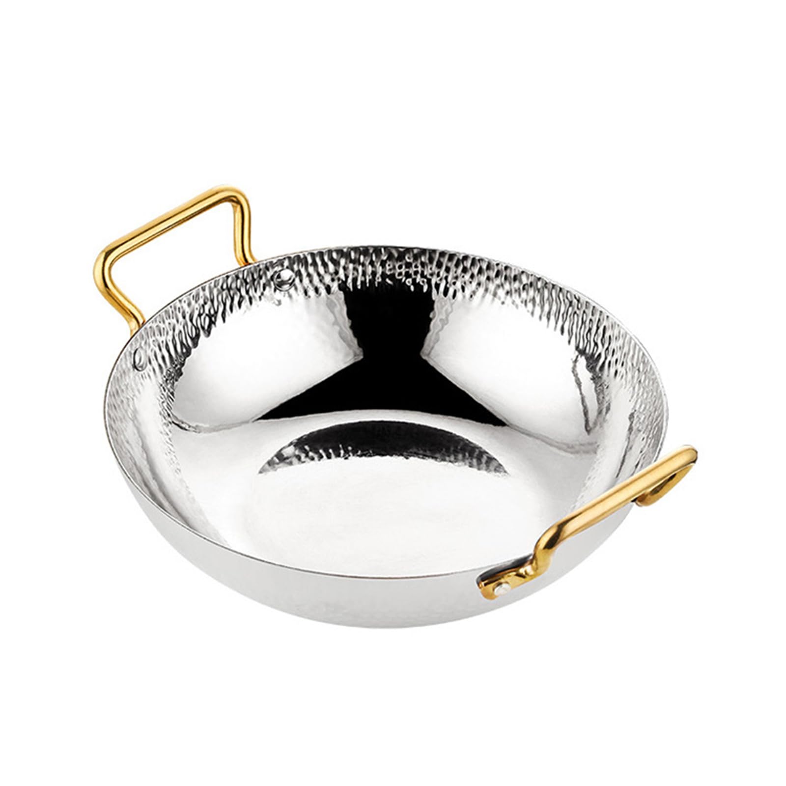 Sauteuse paella acier inoxydable tous feux avec fond thermoconducteur 28cm